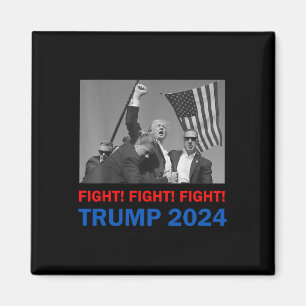 Aimant Trump 2024 Lutte Contre Donald Trump Fist Pum