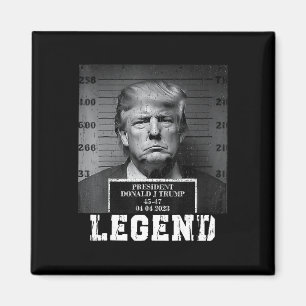 Aimant Trump 2024 Mugshot Président Légende