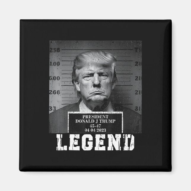 Aimant Trump 2024 Mugshot Président Légende (Devant)