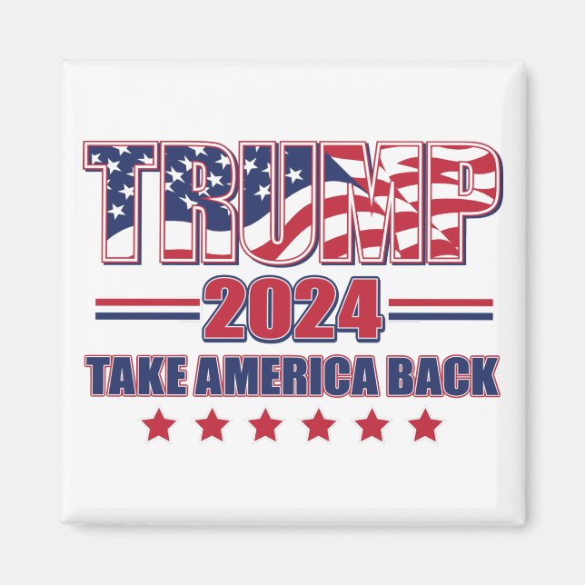 Aimant Trump-2024-Reprendre l'Amérique (Devant)