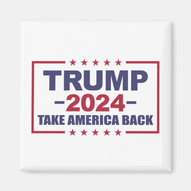 Aimant Trump 2024 : Reprendre l'Amérique (Devant)