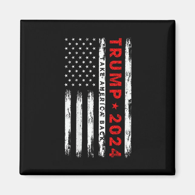 Aimant Trump 2024 : Reprendre l'Amérique aux élections (s (Devant)