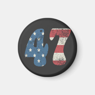 Aimant Trump 2024 Vintage drapeau patriotique américain 4