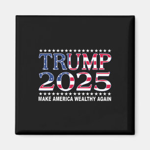 Aimant Trump 2025 Drapeau États-Unis Rendre l'Amérique Ri