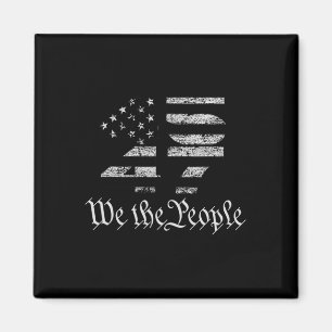 Aimant Trump 45-47 Drapeau américain 2024 Élection présid