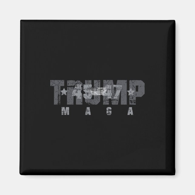 Aimant Trump 45-47 Mega Us Drapeau 2024 Élection Présiden (Devant)