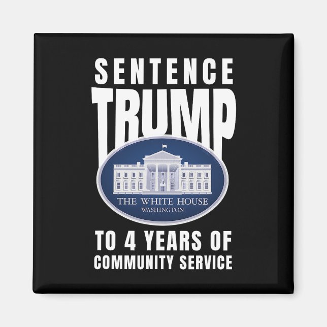 Aimant Trump À 4 Ans De Service Communautaire 9 (Devant)