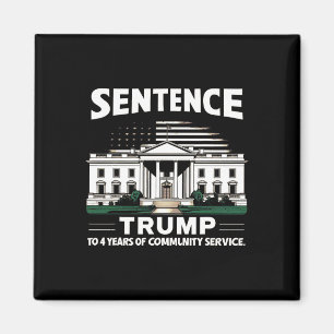 Aimant Trump À 4 Ans De Service Communautaire Pro Trump 1