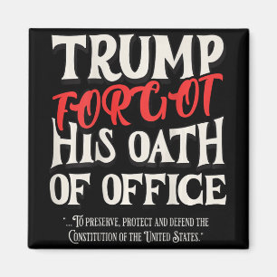 Aimant Trump A Oublié Le Serment D'Office A Promis La Con