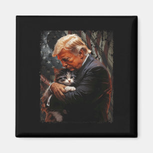 Aimant Trump Accroche Un Chat Orange 2024 Pour Rendre Les