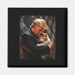 Aimant Trump Accroche Un Chat Orange 2024 Pour Rendre Les