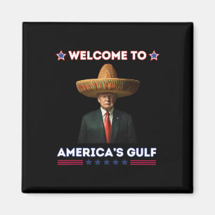 Aimant Trump Amérique du Golfe Mexique Président Trump Fu