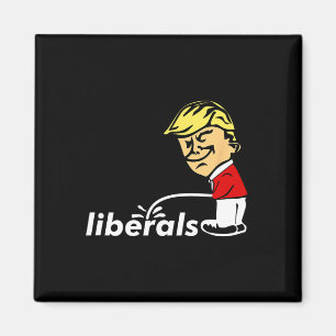 Aimant Trump Anti-Libéral Donald Trump Pisse Sur Le Libér