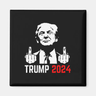 Aimant Trump arrête ce Doigts 2024 Amérique Flagfun