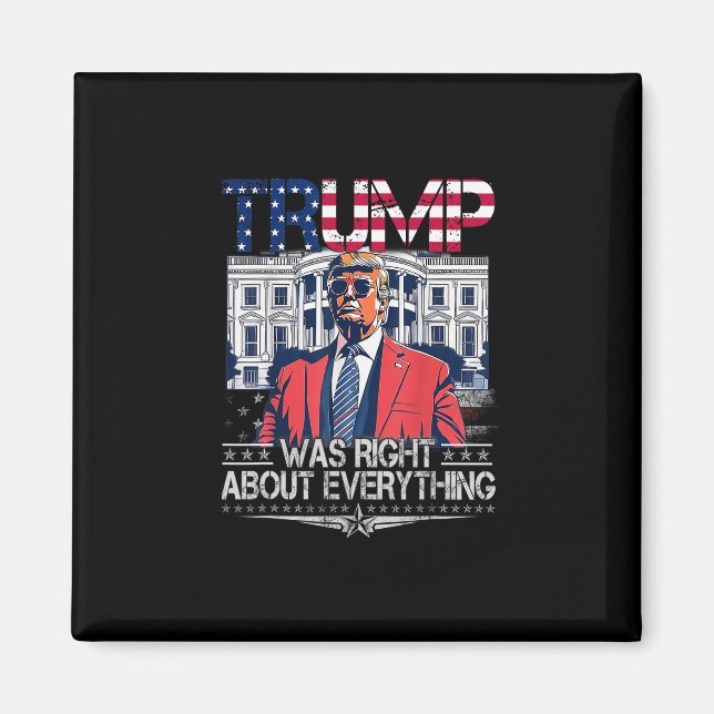 Aimant Trump avait raison à propos de tout drapeau améric (Devant)