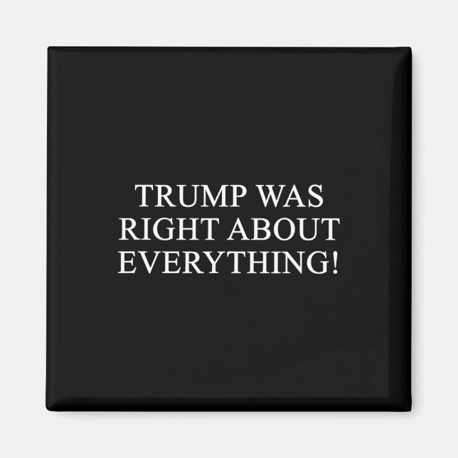 Aimant Trump avait raison sur tout ! 2  (Devant)