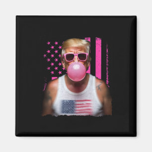 Aimant Trump Bubble Gum Rose Lunettes De Soleil Drapeau U
