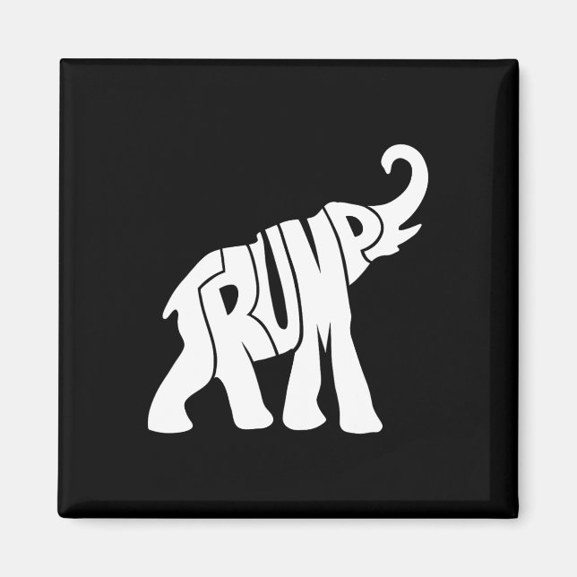 Aimant Trump Chemise Républicaine Des Éléphants Pour Ses  (Devant)