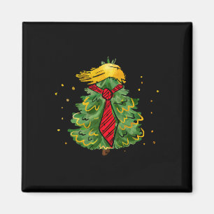 Aimant Trump Christmas Usa Drôle Trump Hair Tree Men