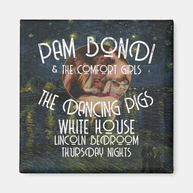 AIMANT TRUMP COMFORT GIRLS BONDI NOEM GABBARD (Devant)