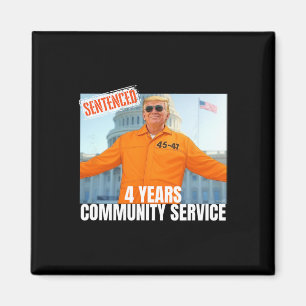 Aimant Trump Condamné 4 Ans Service Communautaire Orange 