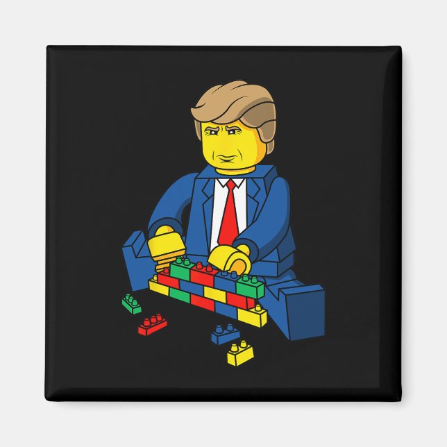 Aimant Trump Construit Un Mur T Chemise (Devant)