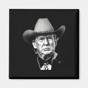 Aimant Trump Cowboy Président Occidental Vous Me Manquez 