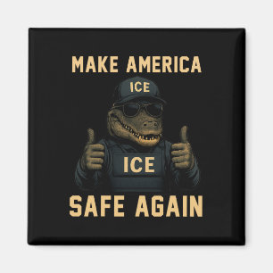 Aimant Trump Crocodiles Drôle Rendre l'Amérique Sûre Enco