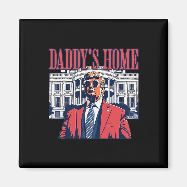 Aimant Trump Daddy Accueil Maison Blanche États-Unis Drap (Devant)