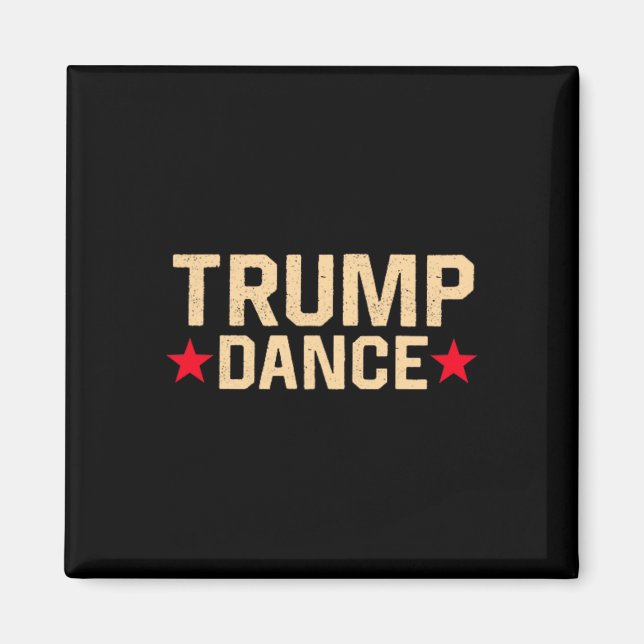 Aimant Trump Dance 2024 Qr 4547 Funny Trump Dancing Code (Devant)