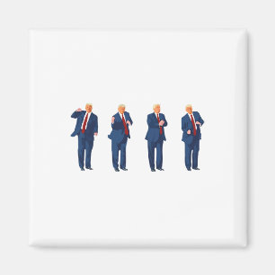 Aimant Trump Dance 4 juillet Trump 2024