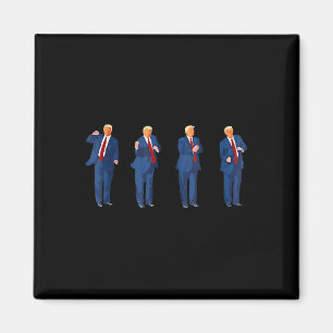 Aimant Trump Dance 4 juillet Trump 2025