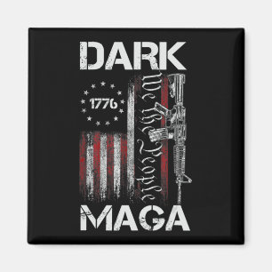 AIMANT TRUMP DE SUPPORT MAGA SOMBRE ANTI-BIDEN