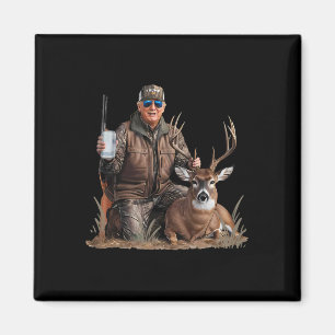 Aimant Trump Deer Hunter Donald Trump Old School Camoufl