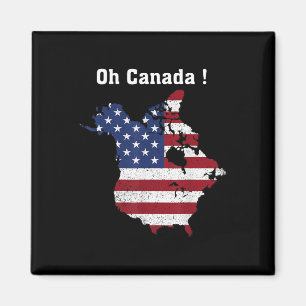 Aimant Trump Dit Oh Canada Map America