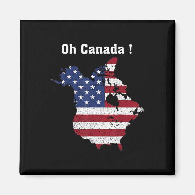 Aimant Trump Dit Oh Canada Map America (Devant)