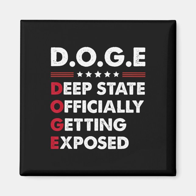 Aimant Trump Doge Deep State Officiellement Exposé  (Devant)