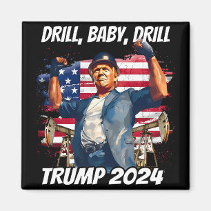 Aimant Trump Drill Baby Drill Trump 2024