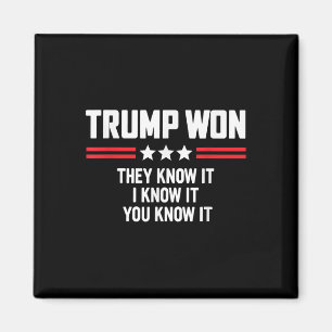 Aimant Trump Drôle A Gagné Ils Le Savent Je Le Sais Vous