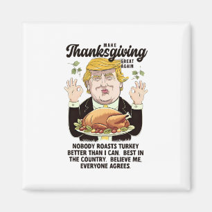 Aimant Trump Drôle Thanksgiving Rendre Thanksgiving Grand