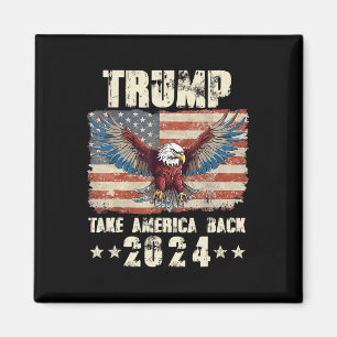 Aimant Trump Eagle Président américain 2024 Reprendre l'A