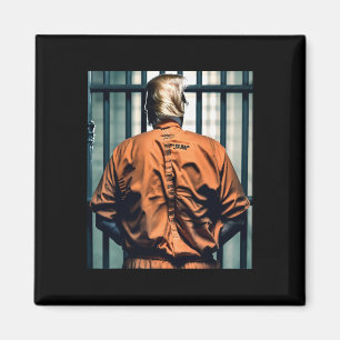 Aimant Trump En Prison Orange Jumpsuit Mains Cuffées Culp