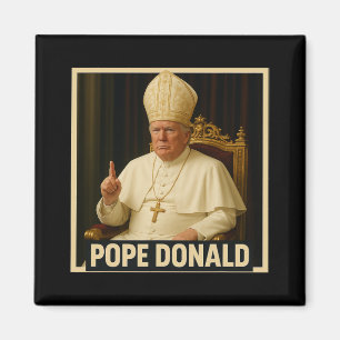 Aimant Trump en tant qu'Eglise du Vatican Pape Trump drôl