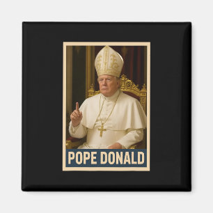 Aimant Trump en tant qu'Eglise du Vatican Pape Trump drôl