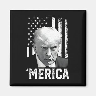 Aimant Trump est heureux 4 juillet Trump Dons du drapeau