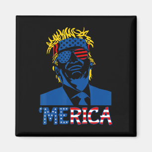 Aimant Trump est heureux 4 juillet Trump Dons du drapeau