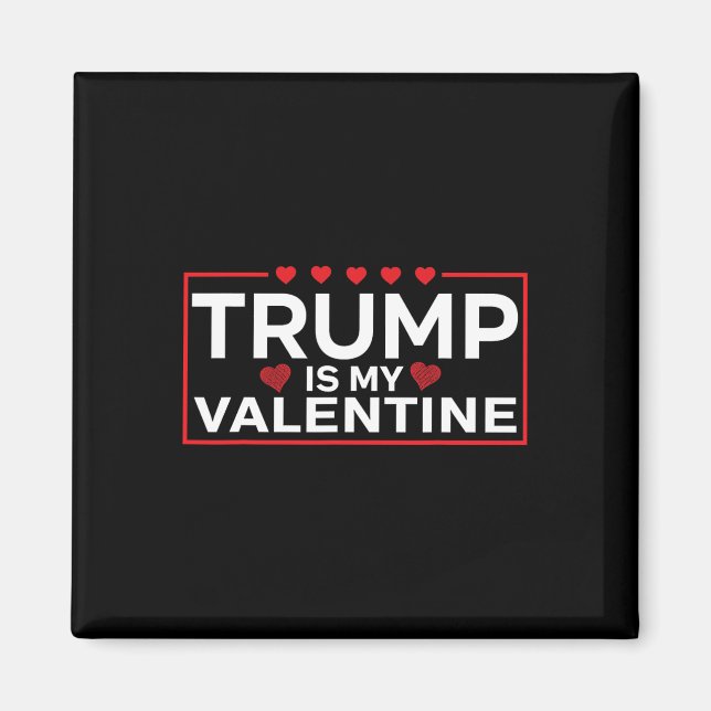 Aimant Trump est ma Saint Valentin drôle - Garçons Filles (Devant)