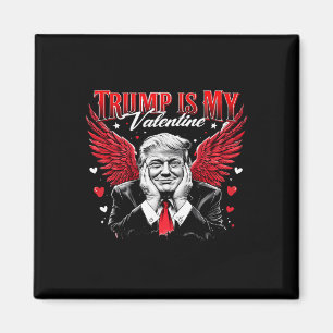 Aimant Trump est ma Saint Valentin drôle Rétro Saint Vale