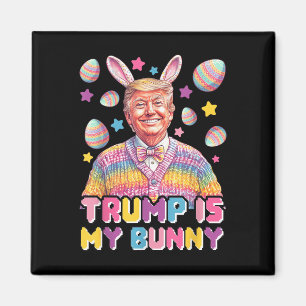 Aimant Trump est mon lapin - drôle Trump des oreilles lap