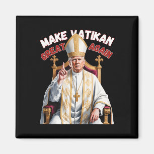 Aimant Trump et le pape du Vatican Trump font du vatikan